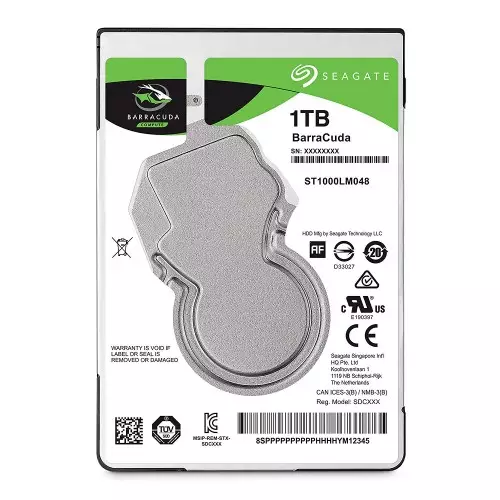 Seagate 1TB Barracuda 7200RPM Internal Laptop Hard Drive