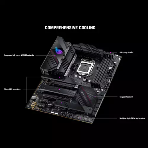 ASUS ROG STRIX B560-E GAMING WIFI LGA 1200 ATX Gaming Motherboard-gallery-1