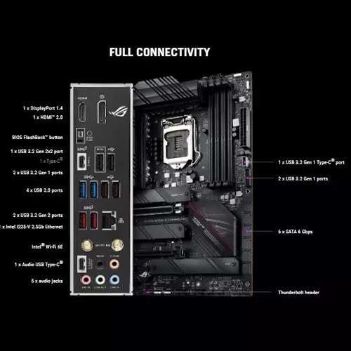 ASUS ROG STRIX B560-E GAMING WIFI LGA 1200 ATX Gaming Motherboard-gallery-2