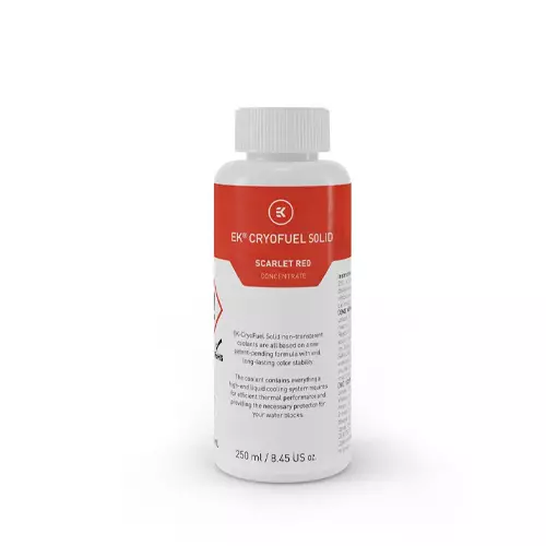 EKWB EK-CryoFuel Solid 250mL Non-transparent Coolants (Scarlet Red)-gallery-1