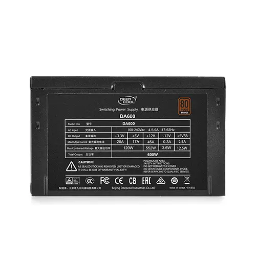 Deepcool DA600 600W 80 PLUS Bronze Power Supply-gallery-3