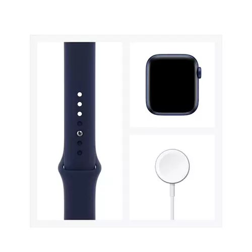 Apple Watch Series 6 (GPS + Cellular 40mm Blue Aluminum Case with Deep Navy Sport Band)-gallery-4