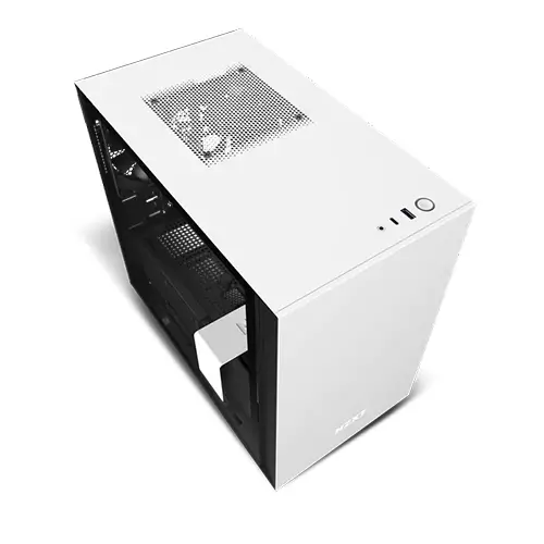 NZXT H210 Mini-ITX Case with Tempered Glass (White)-gallery-3