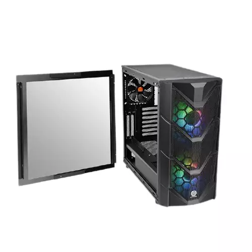 Thermaltake Commander C36 Dual ARGB Fans Tempered Glass ATX Mid-Tower Casing-gallery-3