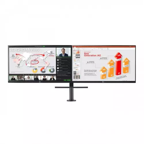 LG 27QP88D Ergo Dual 27 Inch QHD USB Type-C IPS Monitor