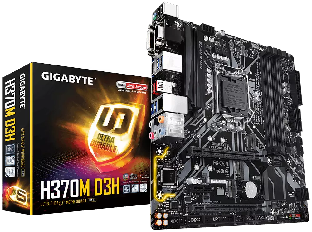 Gigabyte H370 HD3 8th Gen DDR4 Ultra Durable Motherboard