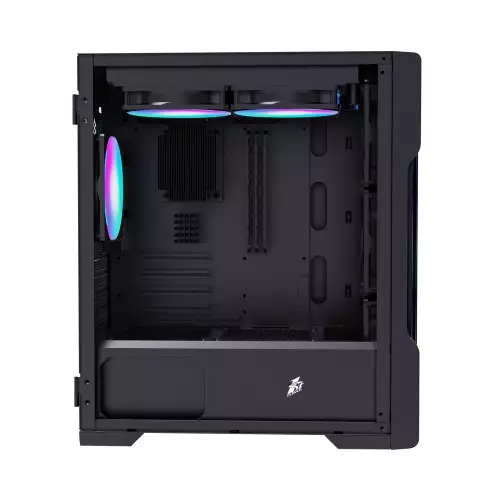 1stPlayer T3 Mesh m-ATX Gaming Case (Black)-gallery-1