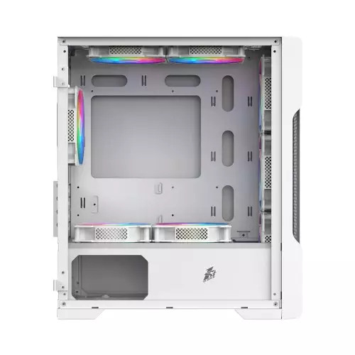 1stPlayer T3 Mesh m-ATX Gaming Case (White)-gallery-1