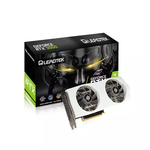 LEADTEK WINFAST RTX 3050 HURRICANE WHITE EDITION 8G GDDR6 GRAPHICS CARD