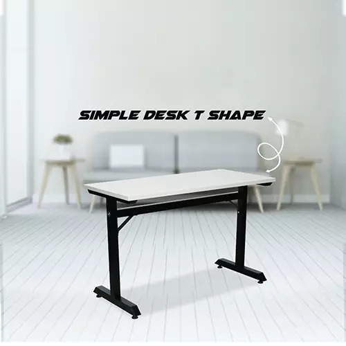 TL SIMPLEX DESK-T SHAPE 4 FEET COMPUTER DESK