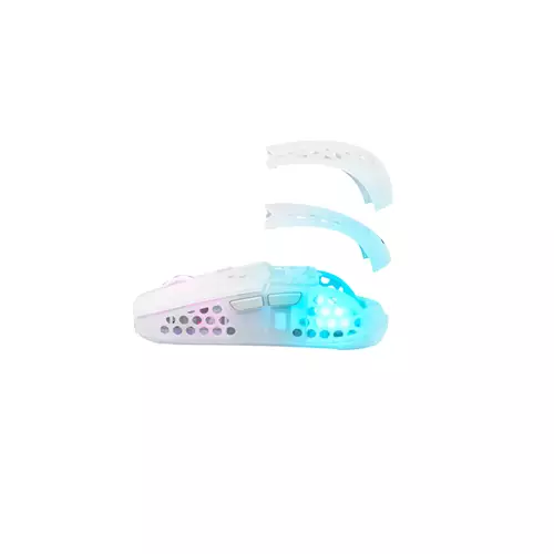 XTRFY MZ1 RGB ULTRA-LIGHT WIRELESS ERGONOMIC GAMING MOUSE (WHITE)-gallery-4