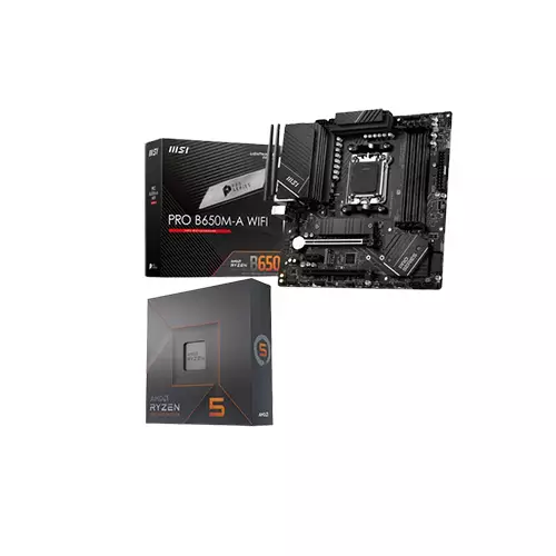 AMD Ryzen 5 7600X PROCESSOR AND MSI PRO B650M-A WIFI MOTHERBOARD COMBO