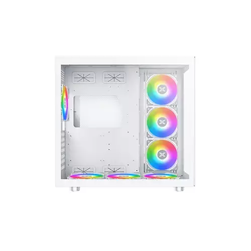 XIGMATEK AQUARIUS PRO ARCTIC TEMPERED GLASS ATX GAMING CASE (WHITE)-gallery-8