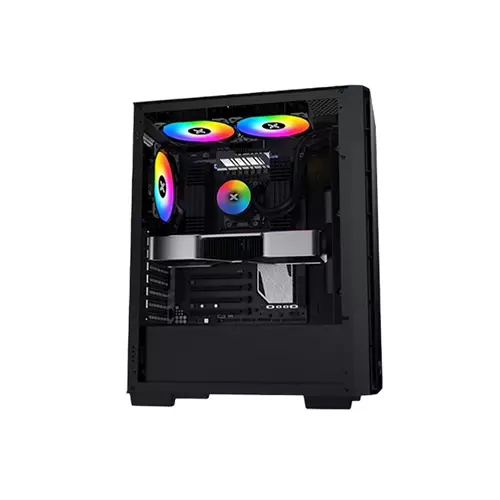 XIGMATEK ELITE ONE TEMPERED GLASS ATX GAMING CASE (BLACK)-gallery-3
