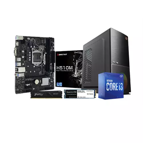 INTEL CORE I3-10100 BIOSTAR H510MHP 8GB RAM 256GB SSD BUDGET PC