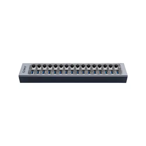 ORICO AT2U3-16AB 16 PORT 3.0 USB HUB WITH INDIVIDUAL SWITCHES & BLUE LED INDICATOR