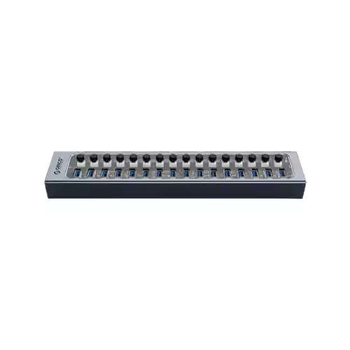 ORICO AT2U3-16AB 16 PORT 3.0 USB HUB WITH INDIVIDUAL SWITCHES & BLUE LED INDICATOR