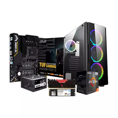AMD Ryzen 5 5600G ASUS TUF B450M-PRO II 16GB RAM 500GB SSD BUDGET PC