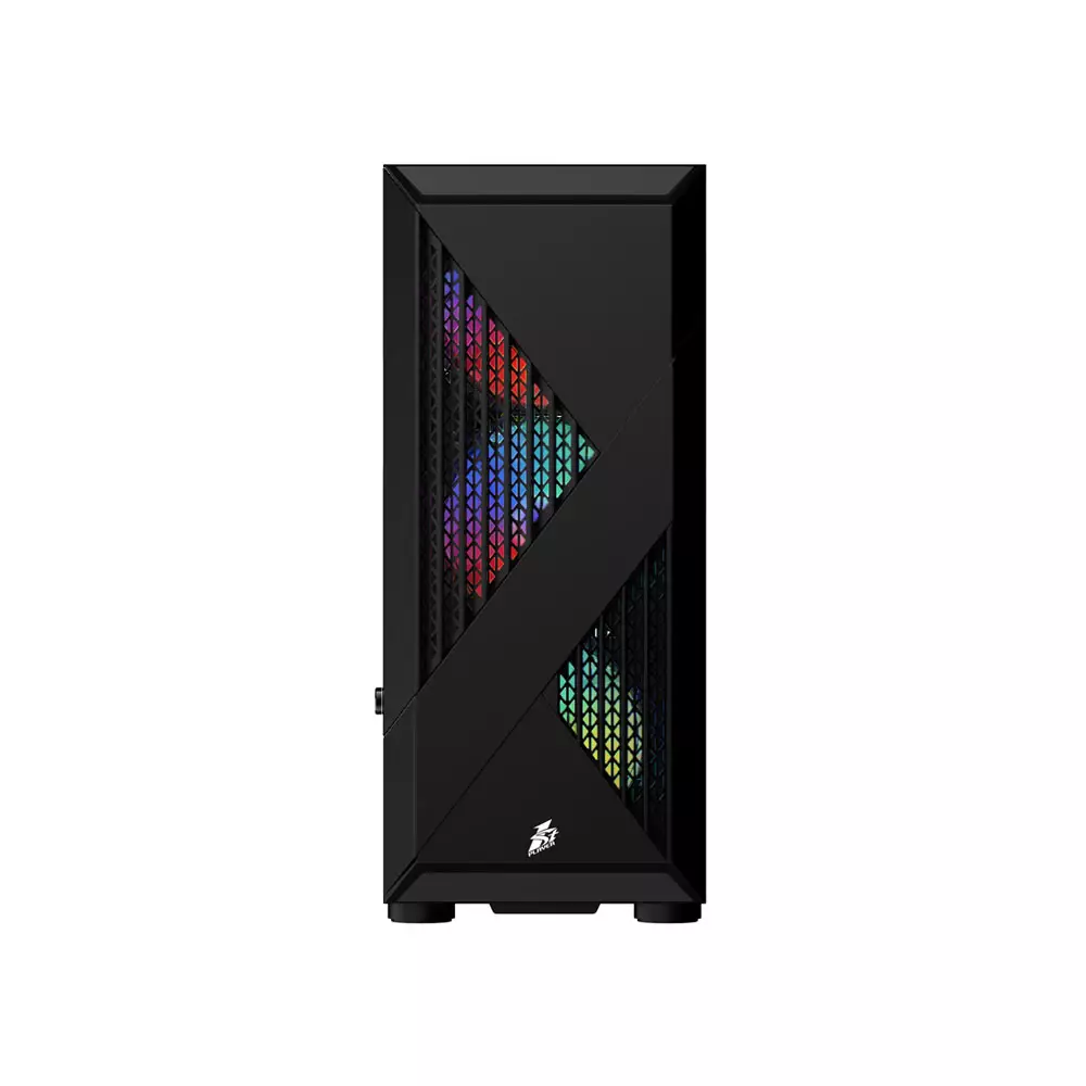 1ST PLAYER F3-A ATX RGB GAMING CASE WITH 4 RGB FANS (BLACK)