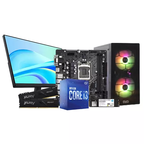 INTEL CORE I3 10TH GEN ASROCK H470M-HDV 8GB RAM 250GB SSD BUDGET PC