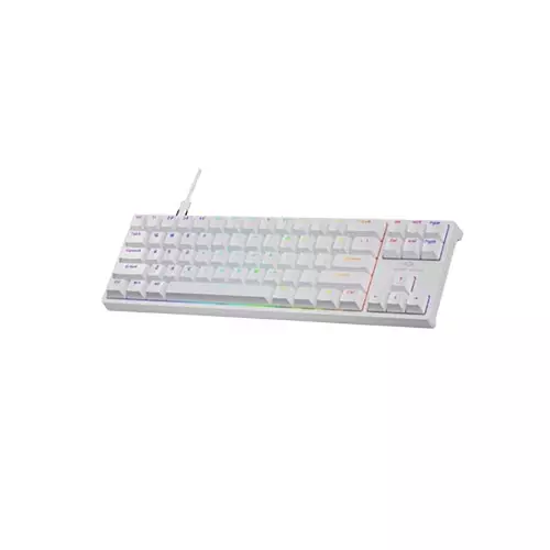 DARK ALIEN K710 HOT SWAPPABLE DETACHABLE WIRED KEYBOARD WHITE