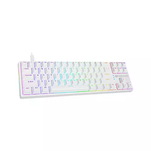 DARK ALIEN K710 HOT SWAPPABLE DETACHABLE WIRED KEYBOARD WHITE-gallery-1