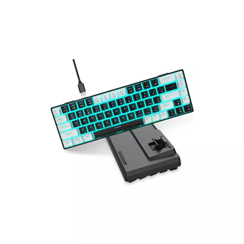 HXSJ V800 SINGLE BACKLIT HOTSWAPPABLE MECHANICAL KEYBOARD BLUE SWITCH-gallery-1