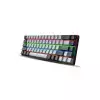 HXSJ V800 68 KEYS TYPE-C WIRED COOL BACKLIGHT MECHANICAL KEYBOARD GREY BLACK-gallery-1