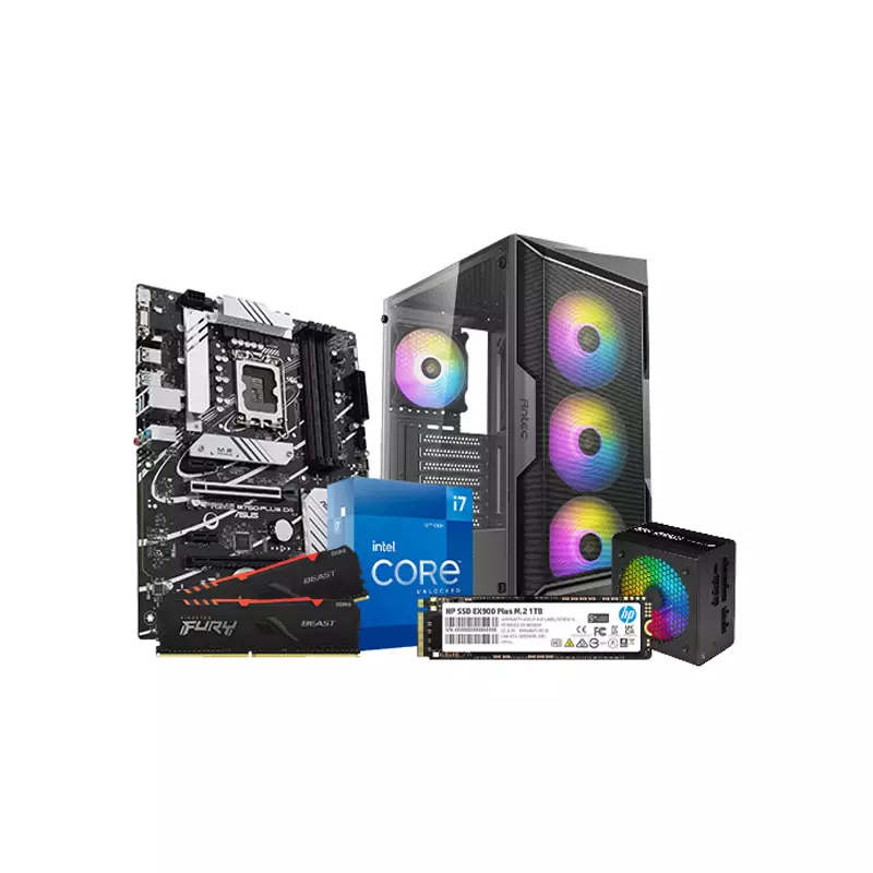 INTEL CORE I7 12TH GEN ASUS PRIME B760-PLUS D4 16GB RAM 1TB SSD BUDGET PC