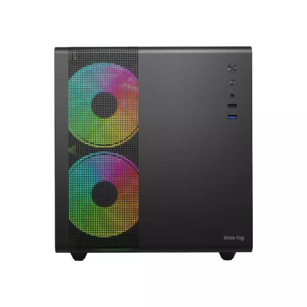 VALUE-TOP V300 COMPACT GAMING MINI TOWER MICRO ATX BLACK CASING-gallery-1