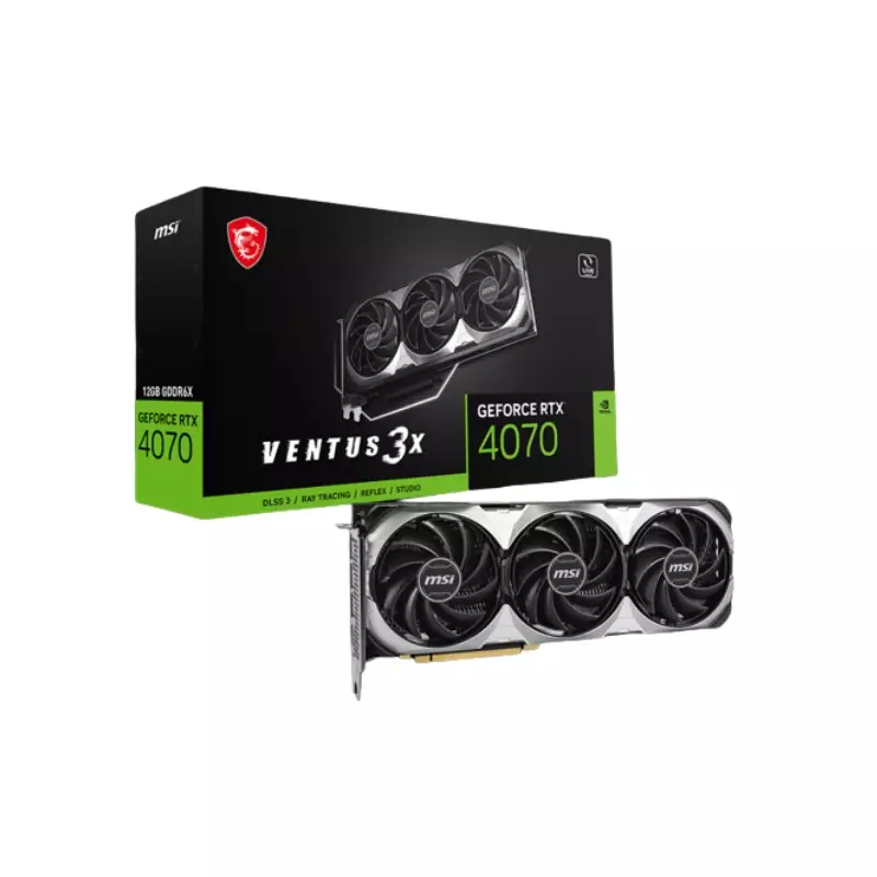 MSI GEFORCE RTX 4070 VENTUS 3X E 12G GRAPHICS CARD