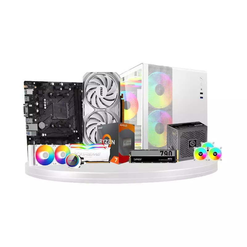 AMD RYZEN 7 5700X MSI RTX 4060 VENTUS 2X 8GB OC GPU 16GB RAM 512GB SSD GAMING PC