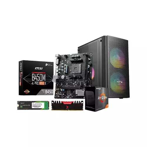 AMD RYZEN 7 MSI B450M-A PRO MAX II 8GB RAM 256GB SSD DESKTOP PC