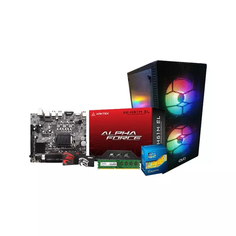 Intel Core i3 H61m Motherboard 4GB RAM 256GB SSD Corporate PC