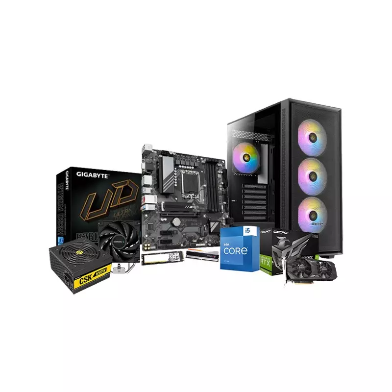 Intel Core i5-13400F Gigabyte B760M DS3H Motherboard 32GB RAM 512GB SSD Gaming PC with GTX 1650 Graphics