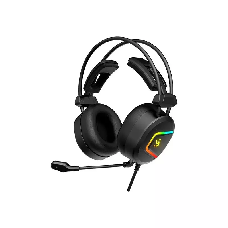 A4tech Bloody MC750 RGB ANC Wired Gaming Headset (Black)