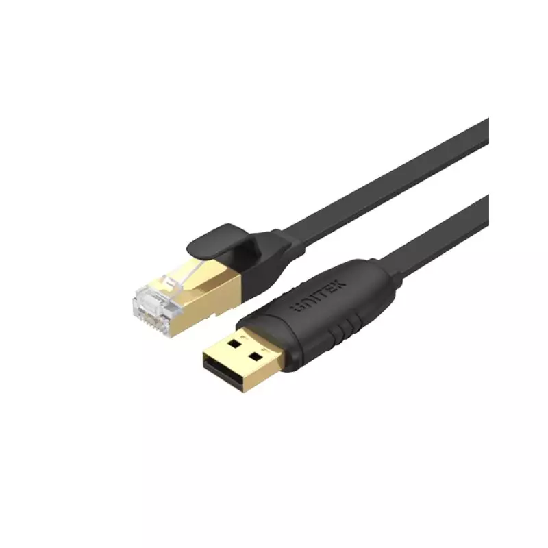UNITEK RJ45 USB 2.0 to Console Rollover Flat Cable-gallery-1