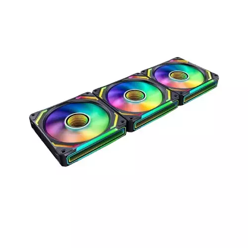 AsiaHorse Cosmiq 120mm Uni Case Fan 3-in-1 (Black)-gallery-1