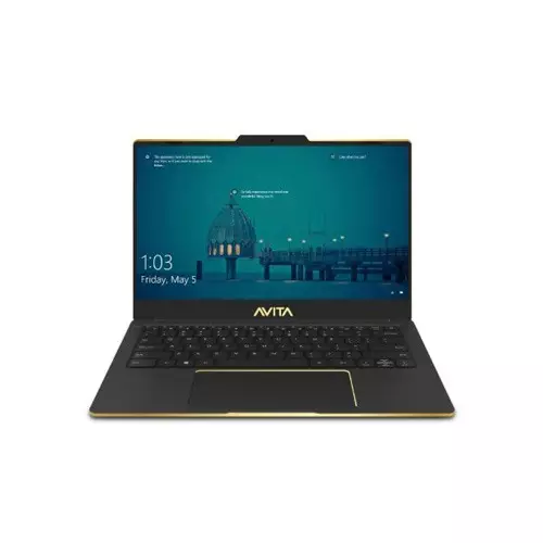 Avita Liber V14 Core i5 10th Gen 14-Inch Golden Matt Black Laptop