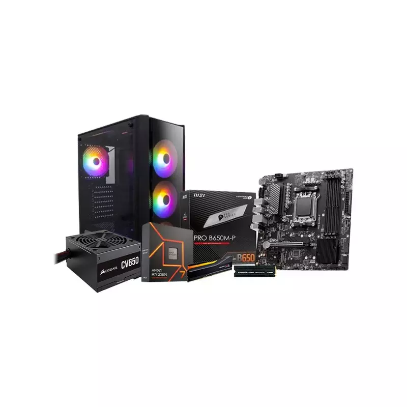 AMD Ryzen 7 7700 MSI PRO B650M-P Motherboard 16GB RAM 1TB SSD Desktop PC