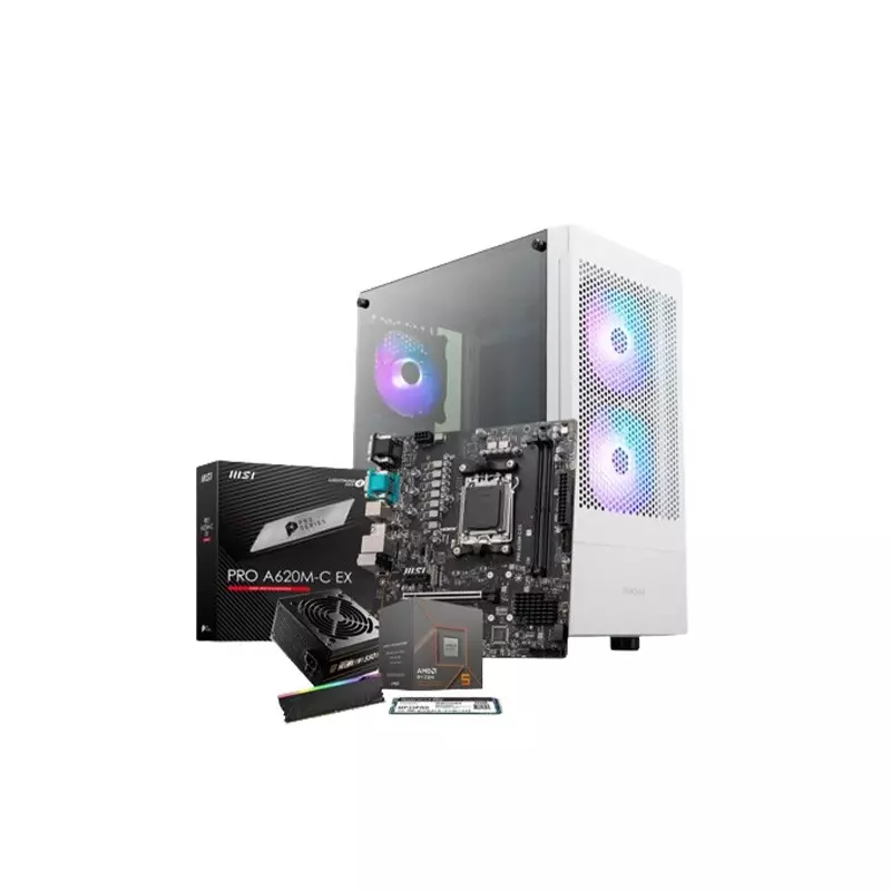 AMD Ryzen 5 8600G MSI PRO A620M-E Motherboard 16GB RAM 512GB SSD Desktop PC