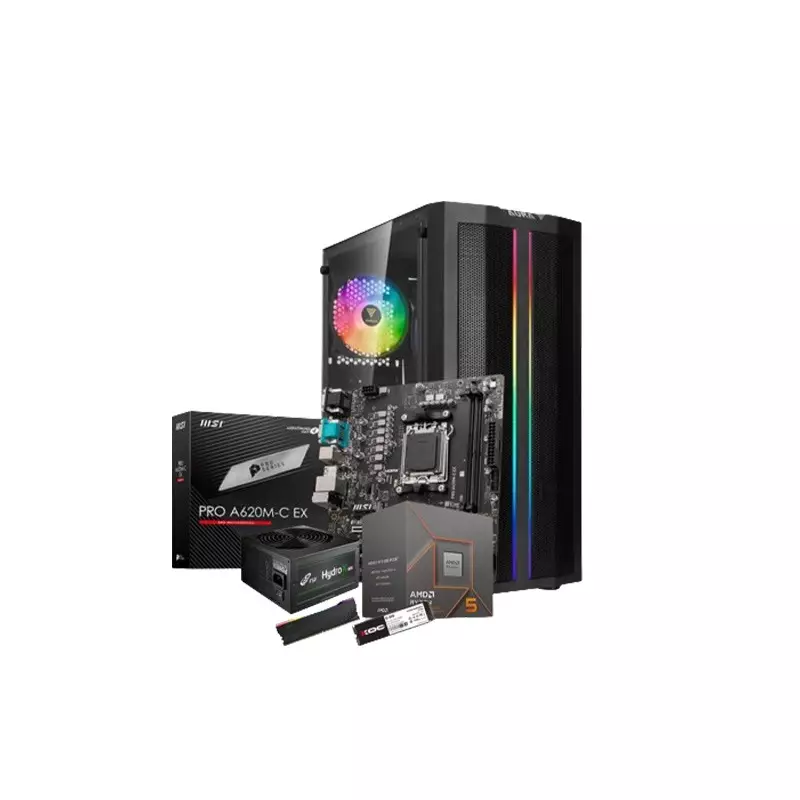 AMD Ryzen 5 8500G MSI PRO A620M-E Motherboard 16GB RAM 512GB SSD Desktop PC