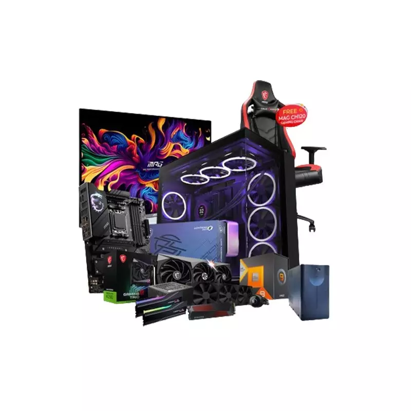 AMD RYZEN 9 7950X3D MSI MPG X670E Motherboard 64GB RAM 2TB SSD Gaming PC with 24GB Graphics Card