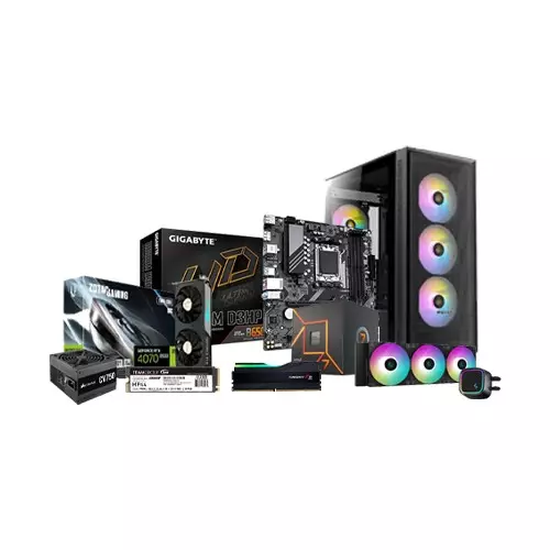 AMD RYZEN 7 7700 GIGABYTE B650M K Motherboard 16GB Ram 512GB SSD Desktop PC with RTX 4070 Graphics