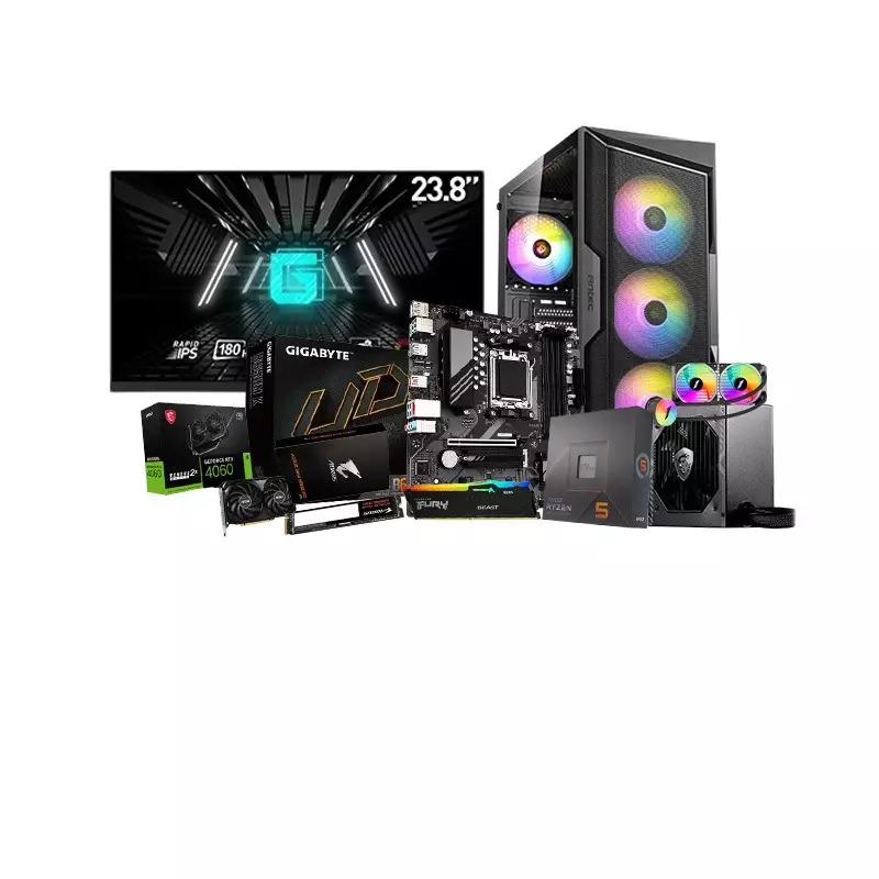 AMD Ryzen 5 7600X GIGABYTE 8650M K Motherboard 16GB RAM 1TB SSD Gaming PC with 8GB Graphics Card