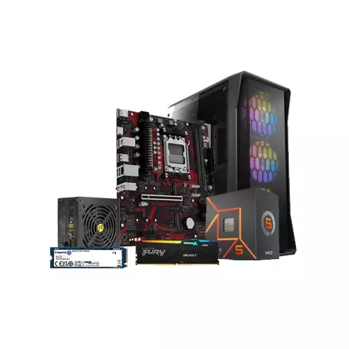 AMD RYZEN 5 7600 ASUS EX-B650M-V7 16GB Ram 1TB SSD Desktop PC