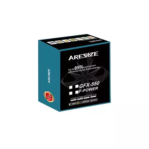 Aresze GFX-550 80Plus 550 Watt Bronze Power Supply-gallery-3