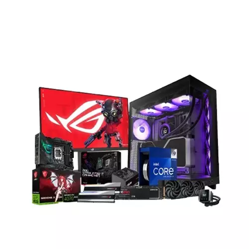 Intel Core i9 14900K ASUS ROG Z790-F 32GB Ram 2TB SSD Desktop PC with RTX 4070 Super Graphics