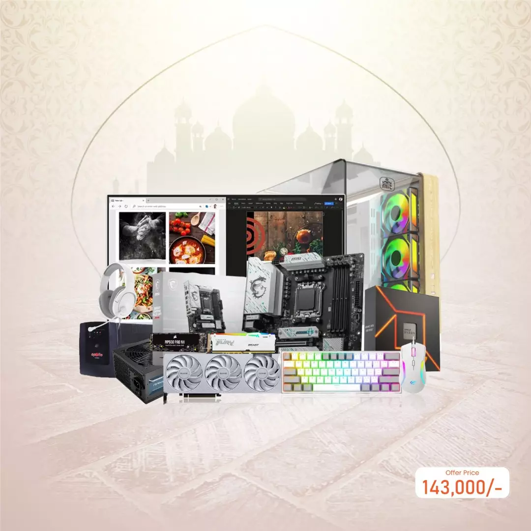 AMD RYZEN 7 7700 MSI B650M GAMING WIFI 16GB RAM 1TB SSD Gaming PC with GUNNIR B580 Photon 12GB Graphic