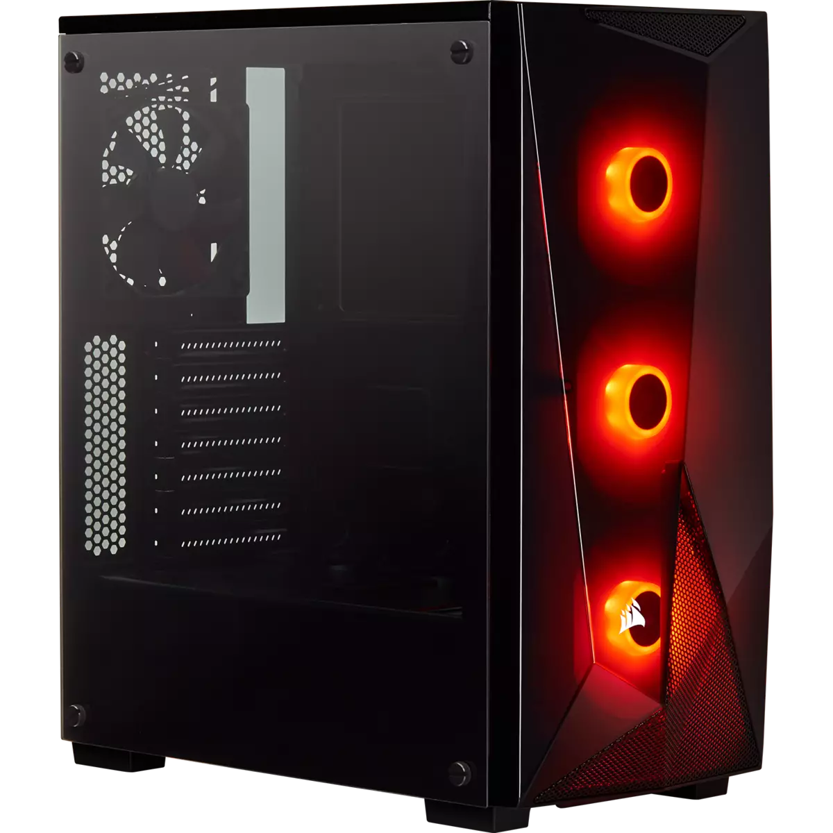 CORSAIR Carbide SPEC-DELTA RGB Tempered Glass Mid-Tower ATX Gaming Case WITH 3 RGB FAN